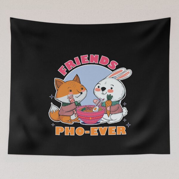 Item preview, Cute Friends Pho Ever Eating Ramen Kawaii for Animal Lovers  designed and sold by MadrigueraSM-.