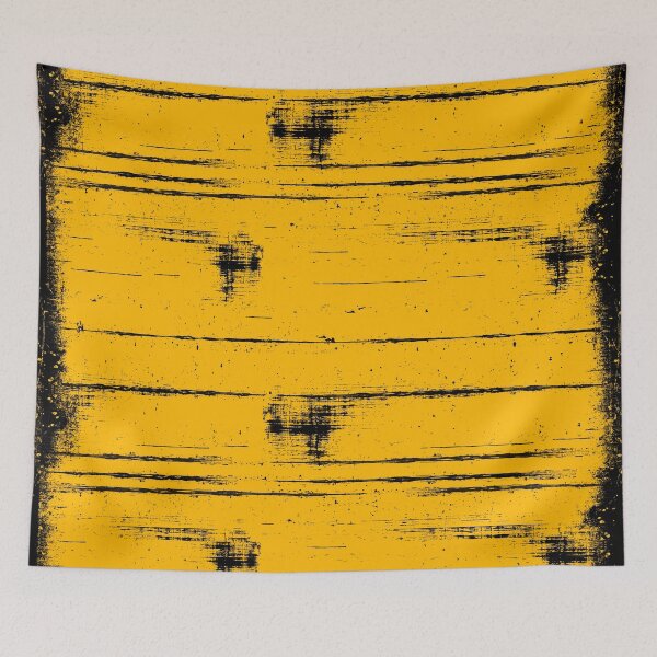 Item preview, Black Grunge on Yellow designed and sold by Gravityx9.