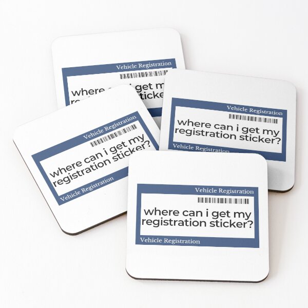 Item preview, Where Can I Get My Registration Sticker | Funny designed and sold by araeesha0315.