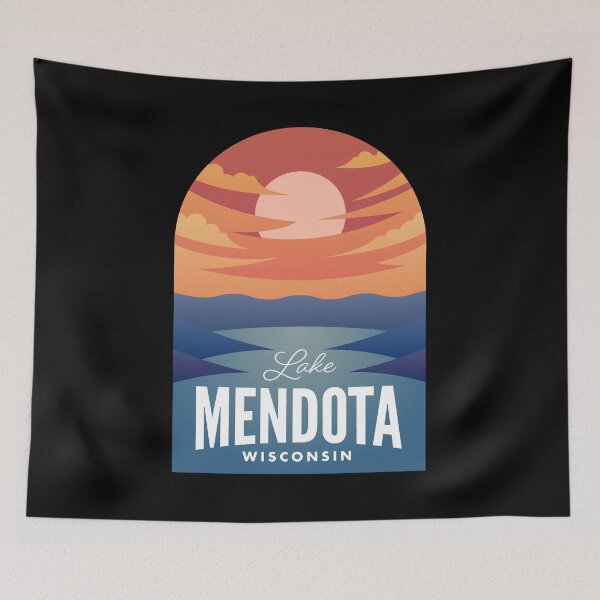 Artikelvorschau, Lake Mendota WI Retro Sunset entworfen und verkauft von HalpinDesign.