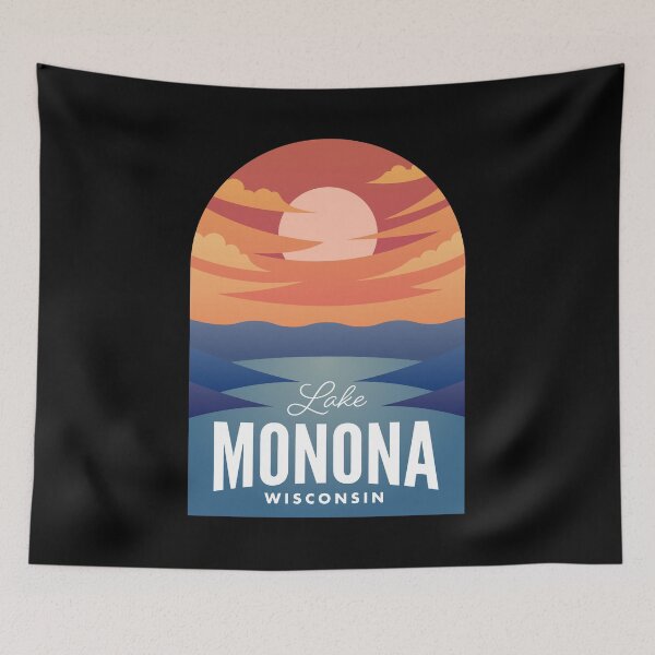 Item preview, Lake Monona WI Retro Sunset designed and sold by HalpinDesign.