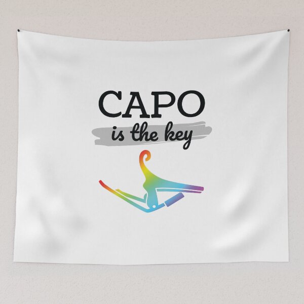 Item preview, Capo is the Key Colorful Capo Light Theme designed and sold by nightsworthy.