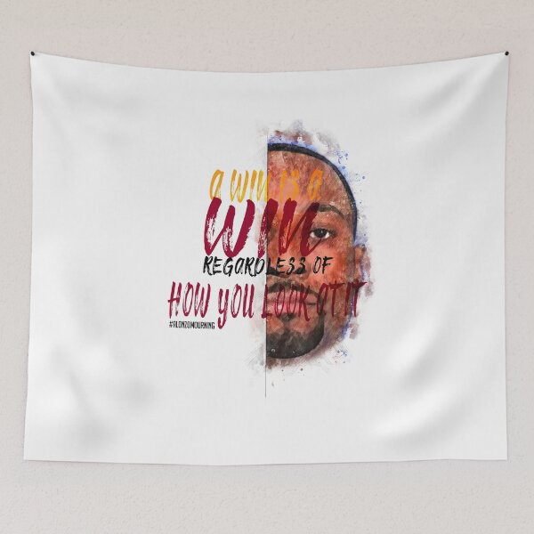 Item preview, Alonzo Mourning Inspiration Saying Motivational Quote Watercolor sketching Positive quote: A win is a win, regardless of how you look at it designed and sold by scribblelife.