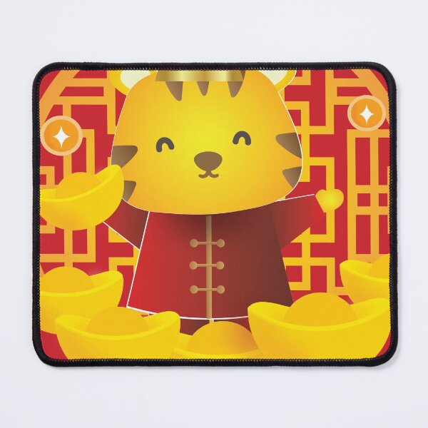 Item preview, Happy Chinese New Year 2022 Year of the Tiger - Cartoon Baby Tiger - Red designed and sold by johnta17.