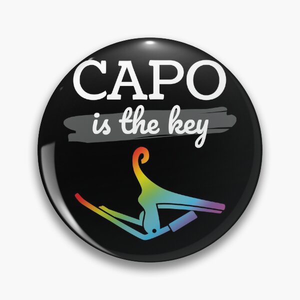 Item preview, Capo is the Key Colorful Capo Dark Theme designed and sold by nightsworthy.