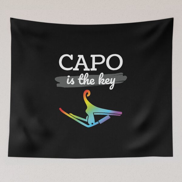 Item preview, Capo is the Key Colorful Capo Dark Theme designed and sold by nightsworthy.