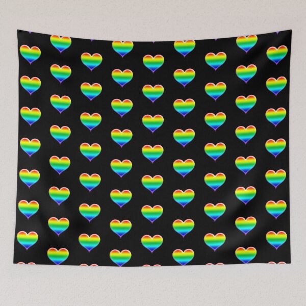 Item preview, Rainbow Heart Emoji Pattern | Pop Art designed and sold by williamcuccio.