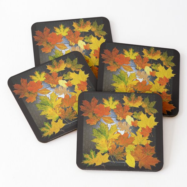 Item preview, Fall leaves in pretty autumn colors designed and sold by Sennaya.
