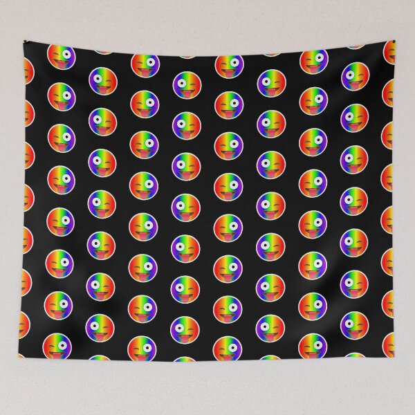 Item preview, Winking Face with Tongue Emoji Gay Pattern | Pop Art designed and sold by williamcuccio.