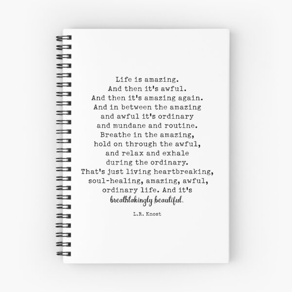 Item preview, Life Is Amazing. LR Knost Quote designed and sold by corbrand.
