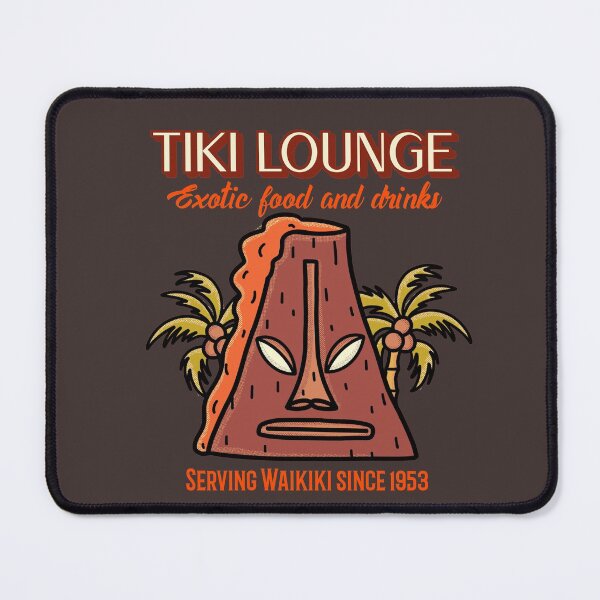 Item preview, Waikiki Hawaiian Tiki Lounge Vintage Print designed and sold by RetroTrend.
