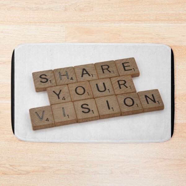 Item preview, Share Your Vision Quote With Scrabble Letters designed and sold by timg58.