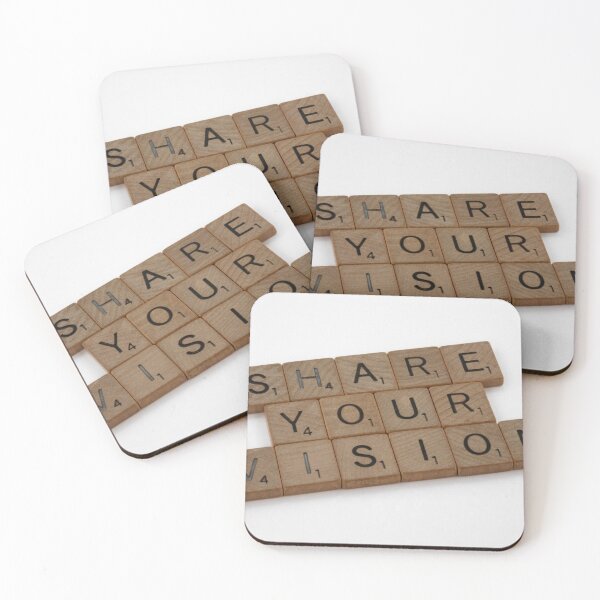 Item preview, Share Your Vision Quote With Scrabble Letters designed and sold by timg58.