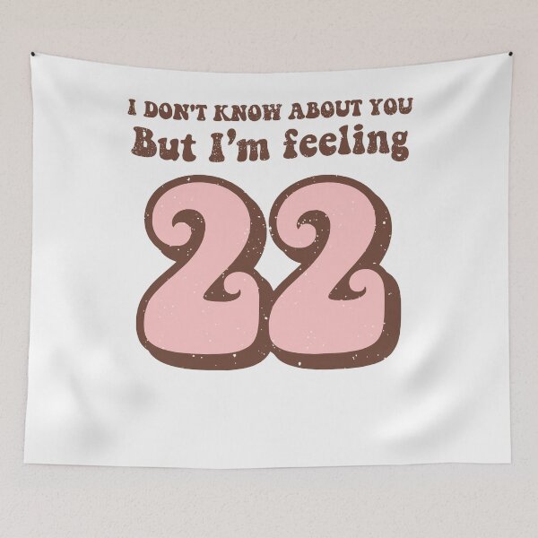 Item preview, I Don't Know About You But I'm Feeling 22 retro 2022 new year designed and sold by ShopRedSquares.