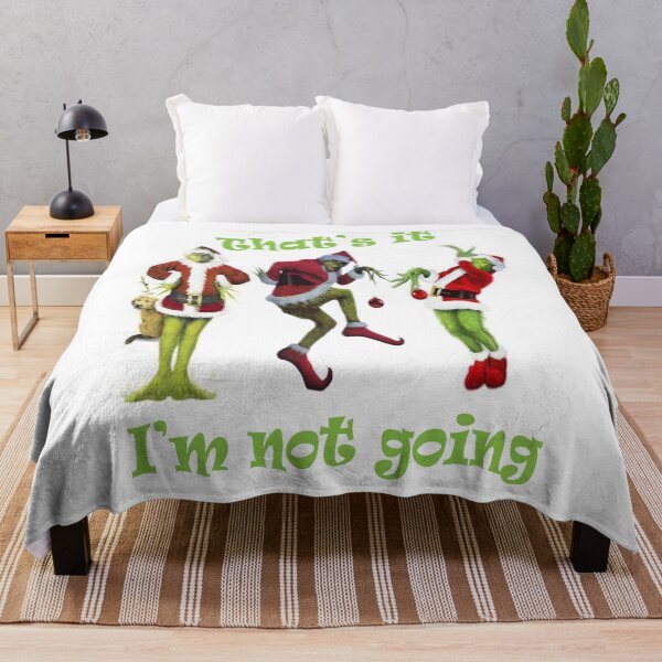 Item preview,  Im Not Going Tee, Green Man Tee, Christmas Tee, Im Not Going Graphic Tee, Funny Christmas Tee, Thats It Im Not Going, Green Man, Christmas, That's it i'm not going Long Sleeve T-Shirt designed and sold by Store-Art-Elba.