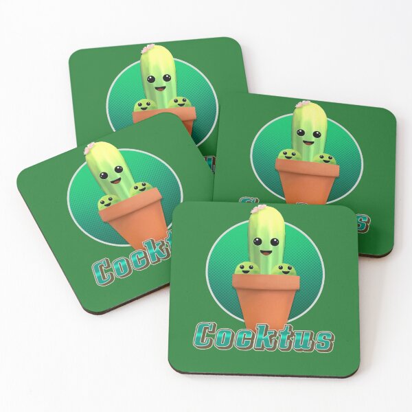 Item preview, happy cactus - cocktus - cucktus   designed and sold by HitThePrints2.
