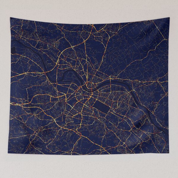 Item preview, Dresde, Alemania Mapa - Ciudad de noche designed and sold by deMAP.