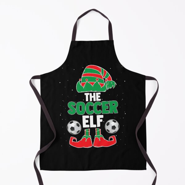 Aperçu de l'œuvre The Soccer Elf Christmas Squad Xmas Soccer Team Player T-Shirt créée et vendue par JaNae19.
