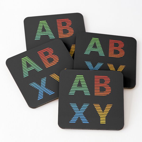 Item preview, ABXY Buttons Striped Gradient  designed and sold by losgarcias.