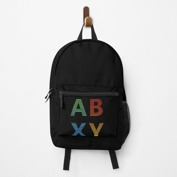 ABXY Buttons Striped Gradient  Backpack