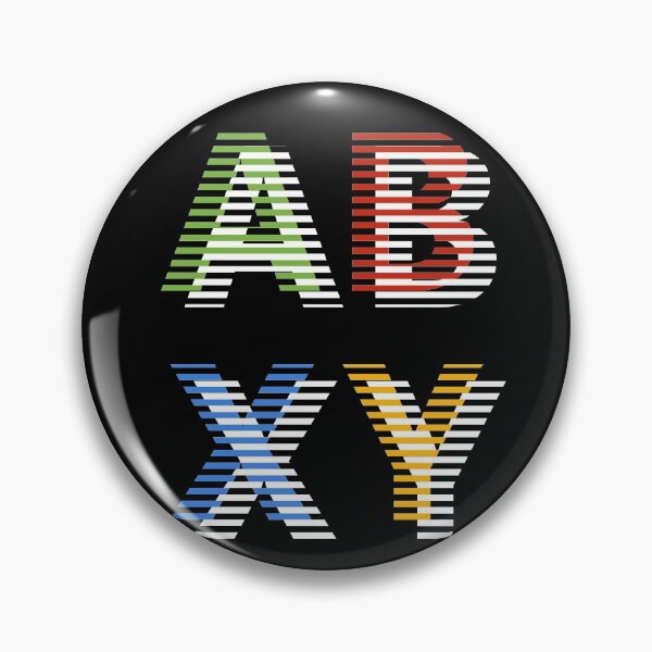 Item preview, ABXY Buttons Striped W/ White designed and sold by losgarcias.