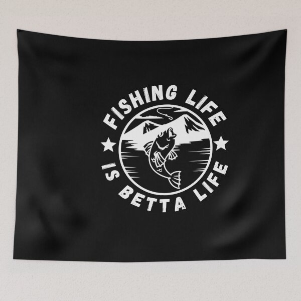 Item preview, Fishing makes life betta designed and sold by Hoetoons.