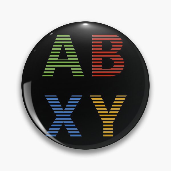 Item preview, ABXY Buttons Striped designed and sold by losgarcias.