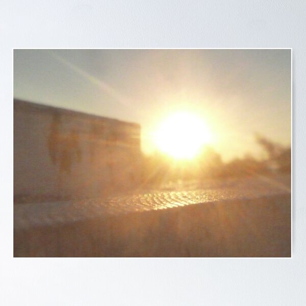 Sunlight and Fence Poster