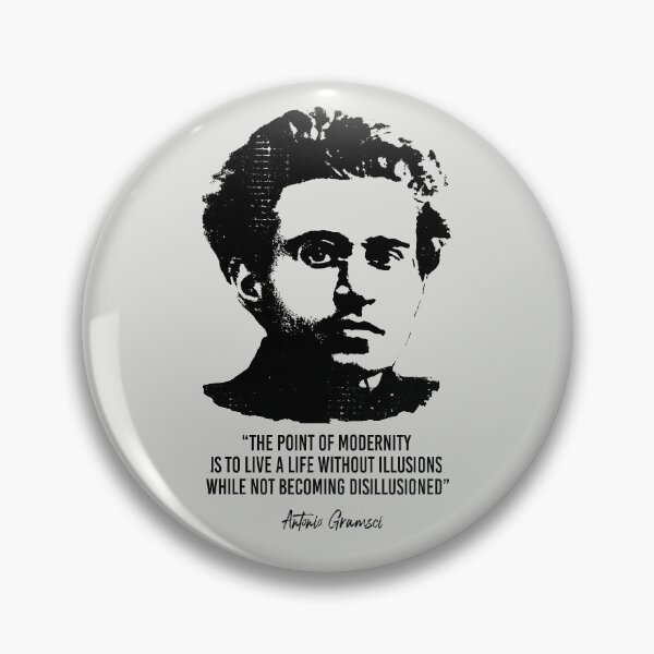 Item preview, Cita de Antonio Gramsci (aspecto gastado) designed and sold by politicalamity.