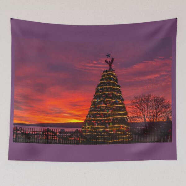 Item preview, Lobster Trap Christmas Tree at Sunrise 12/13/21 designed and sold by LindaCPhoto.