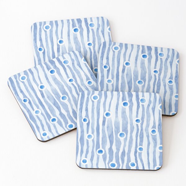 Item preview, Blue Wavy lines and circles designed and sold by IrinaIkar.