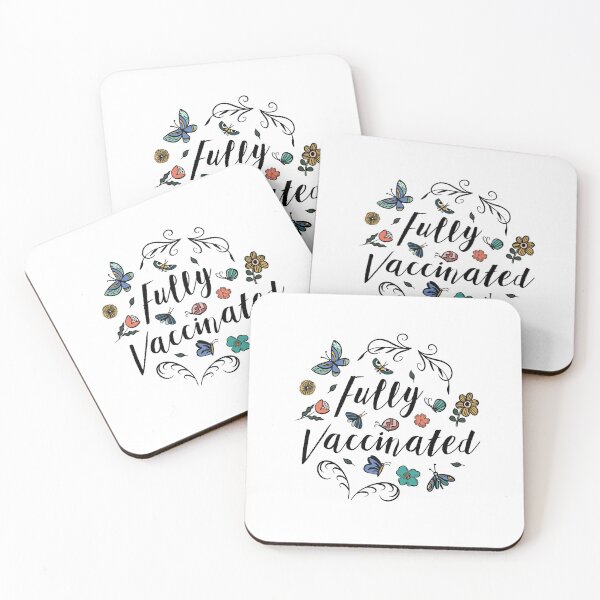 Item preview, Floral Fully Vaccinated designed and sold by geekyT.