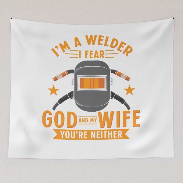 Item preview, Mens I'm A Welder I Fear God And My Wife - Funny Welding designed and sold by Michaeocsis.