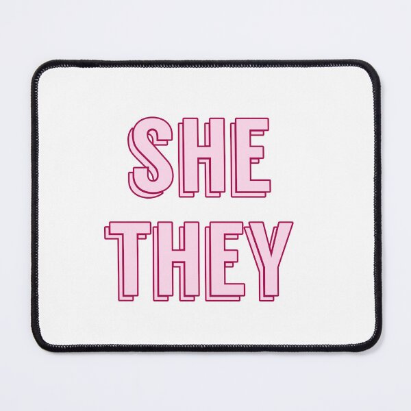 Item preview, She/they pronouns designed and sold by abstractwaste.