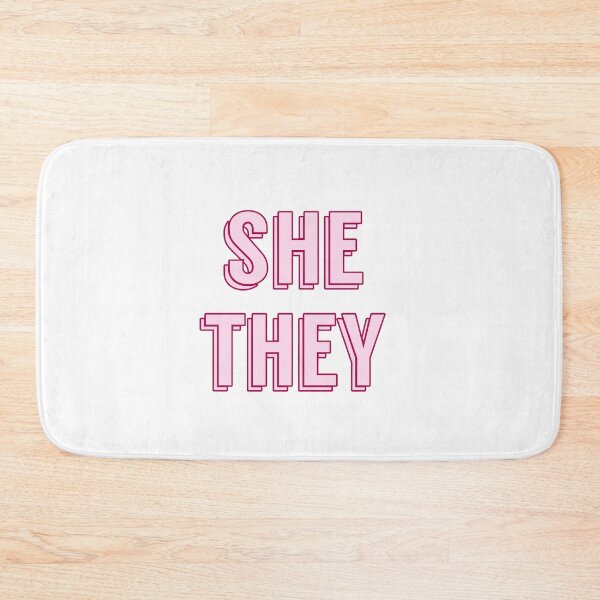 Item preview, She/they pronouns designed and sold by abstractwaste.