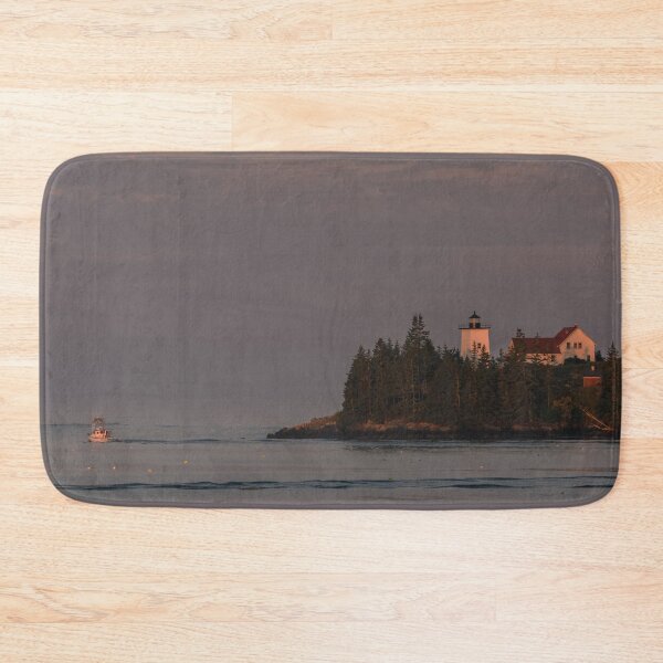 Item preview, F/V Belinda B passing Burnt Coat Harbor Lighthouse on Swan's Island, ME designed and sold by LindaCPhoto.