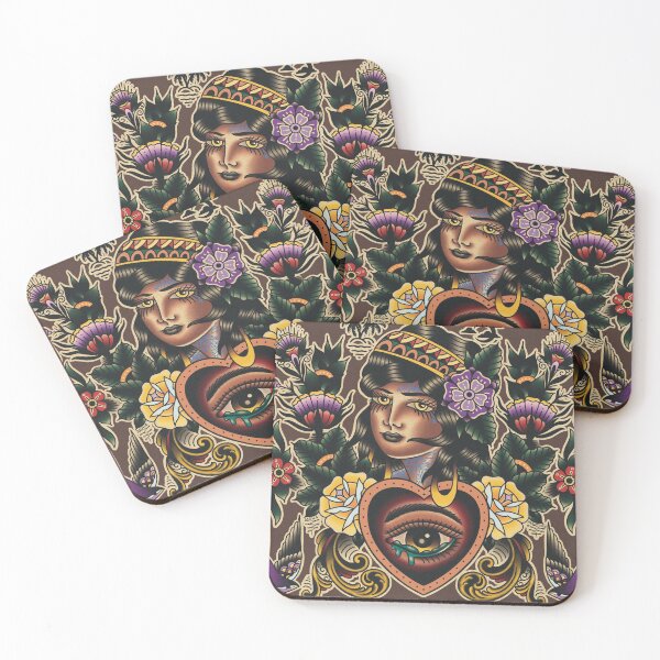 Item preview, Eye locket Gypsy watercolor sheet designed and sold by Aloha-Life-808.