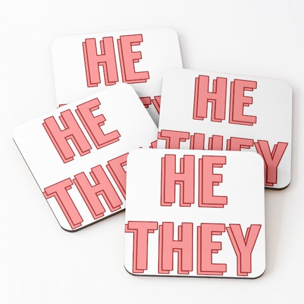 Item preview, He/they pronouns  designed and sold by abstractwaste.