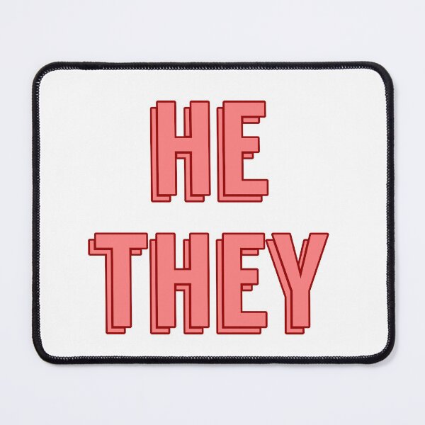 Item preview, He/they pronouns designed and sold by abstractwaste.