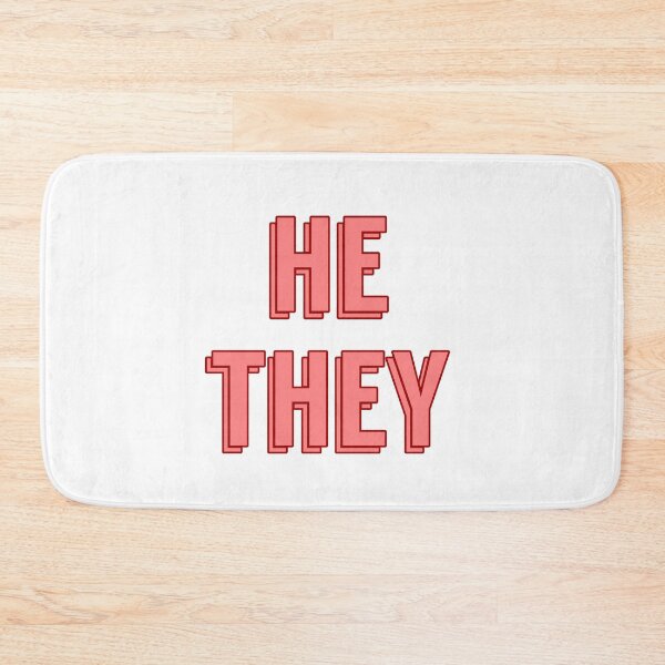Item preview, He/they pronouns  designed and sold by abstractwaste.