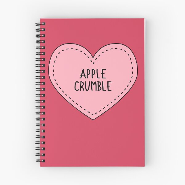 Item preview, Apple Crumble Cute Pink Cottagecore Heart British Food designed and sold by cashewdays.