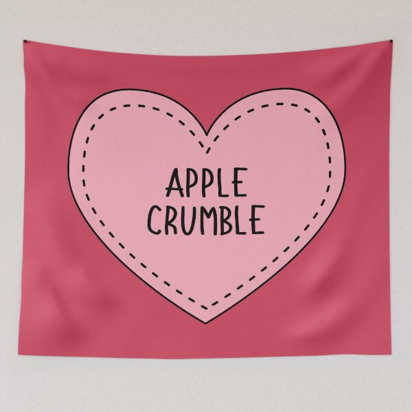 Item preview, Apple Crumble Cute Pink Cottagecore Heart British Food designed and sold by cashewdays.