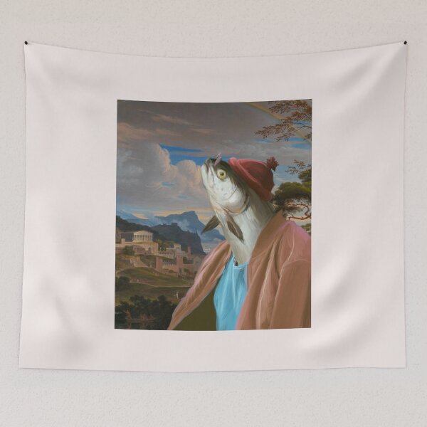 Item preview, funny fish vintage designed and sold by Hoetoons.
