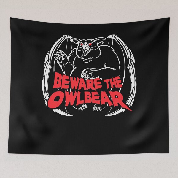 Item preview, Beware The Owlbear Funny White Classic  designed and sold by ColtonSmiths.