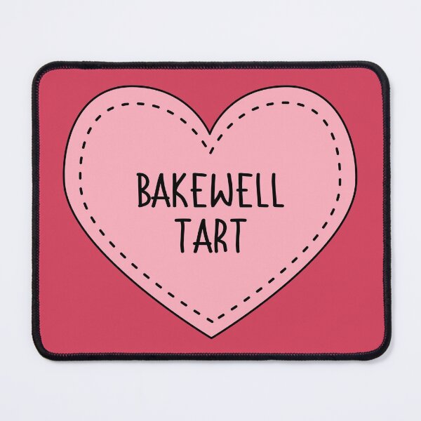 Item preview, Bakewell Tart Cute Pink Cottagecore Heart British Food designed and sold by cashewdays.