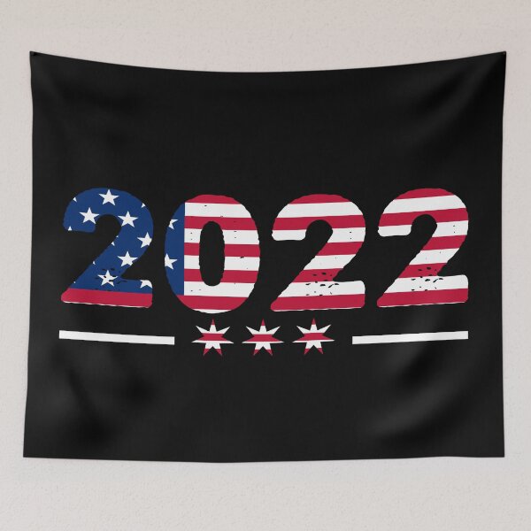 Item preview, 2022 USA Flag New Year designed and sold by cartyourchoice.