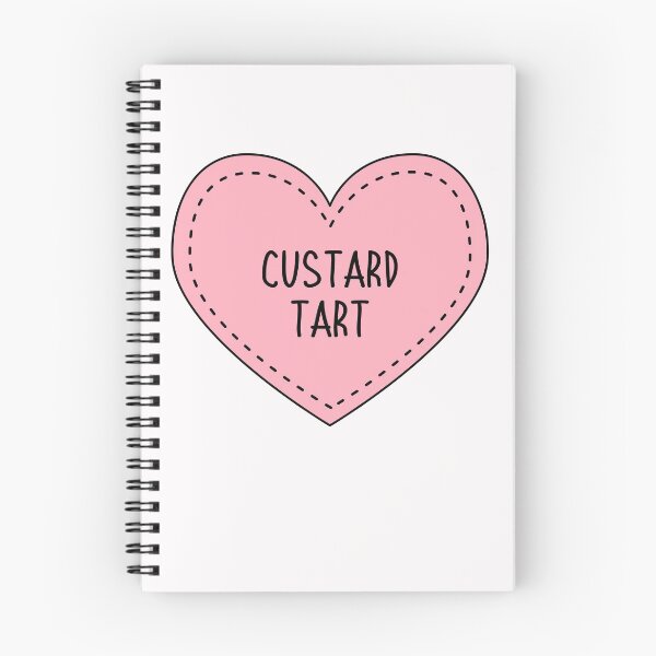 Item preview, Custard Tart Cute Pink Cottagecore Heart French Dessert designed and sold by cashewdays.