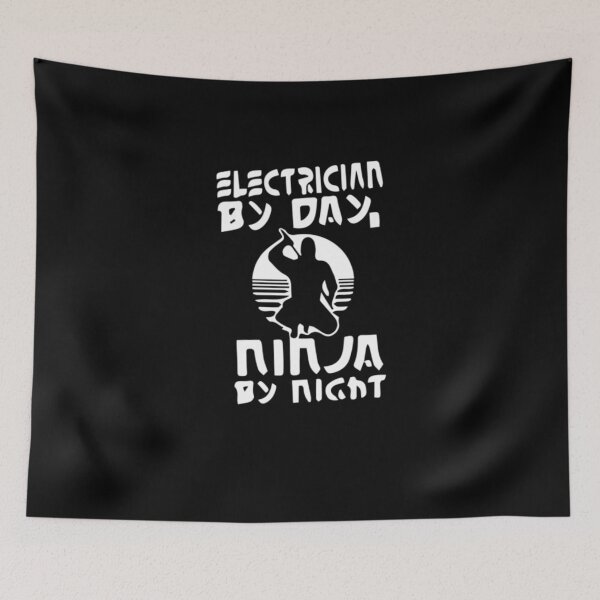 Item preview, Electrician By Day Ninja designed and sold by aryagiri.