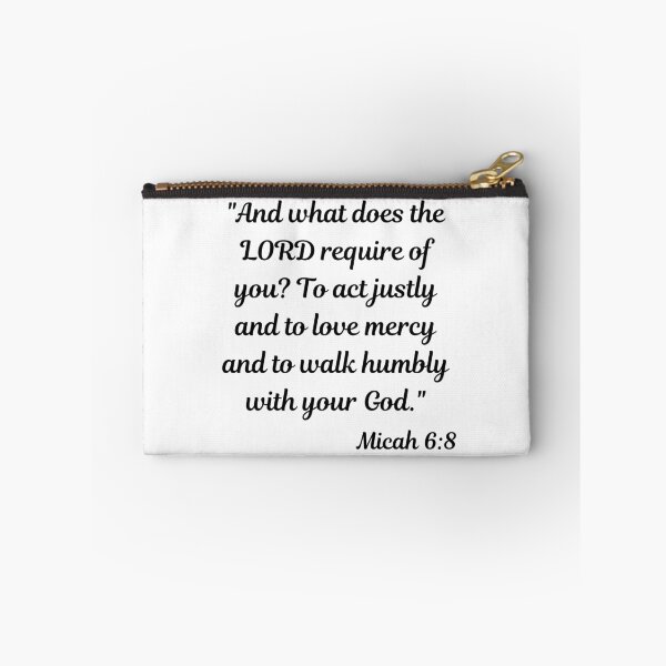 Item preview, Micah 6:8: Act Justly Love Mercy Walk Humbly - Bible Passage designed and sold by ElementJourney.