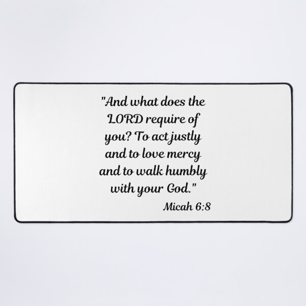 Item preview, Micah 6:8: Act Justly Love Mercy Walk Humbly - Bible Passage designed and sold by ElementJourney.